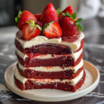 Strawberry Red Velvet Cheesecake