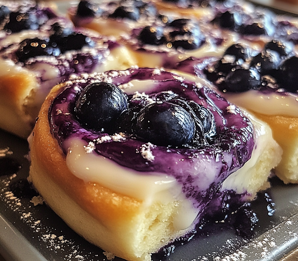blueberry cheesecake swirl rolls