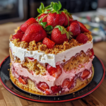 Strawberry Crunch Cake