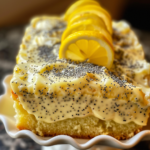 Lemon Poppy Seed Pudding Cake