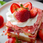 Strawberry Earthquake Cake
