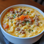 Macaroni Cheeseburger Soup