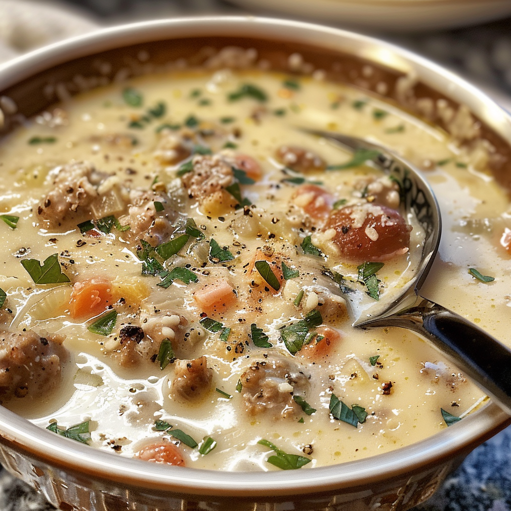 Parmesan Italian Sausage Soup