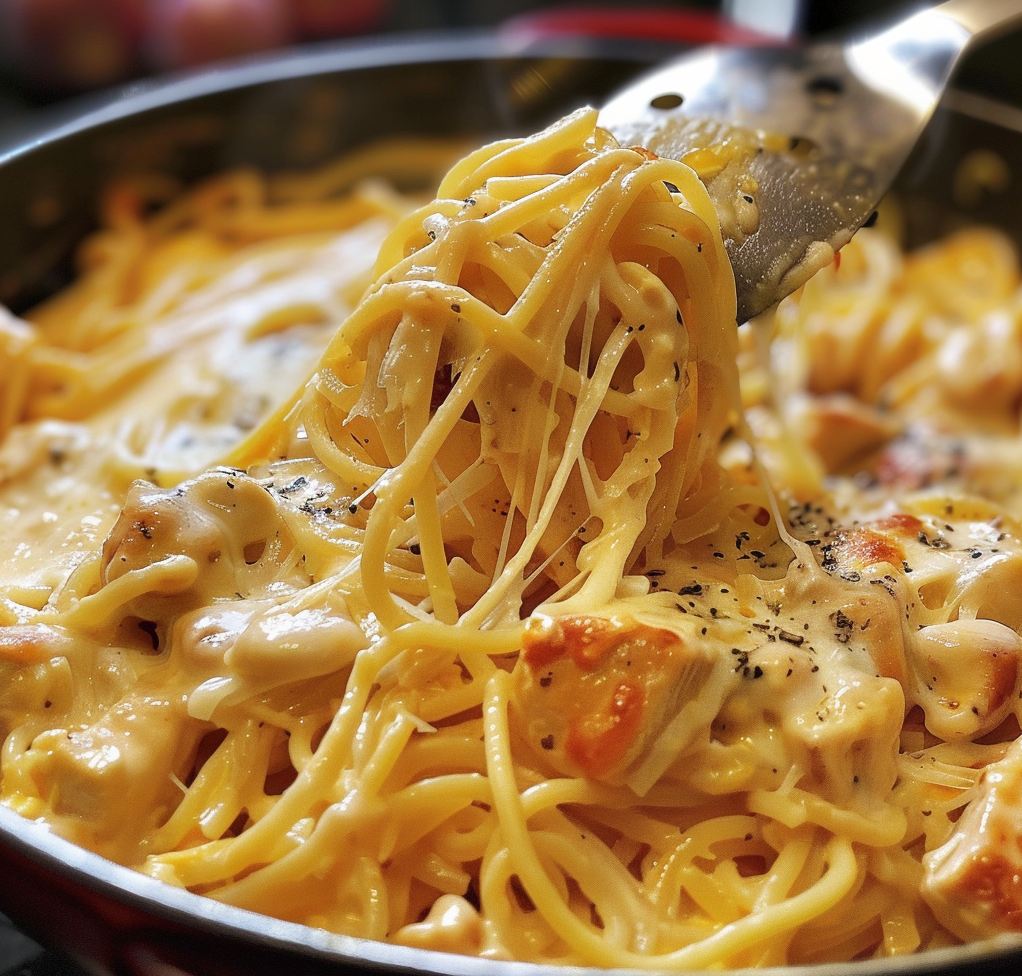 Cheesy Chicken Spaghitti