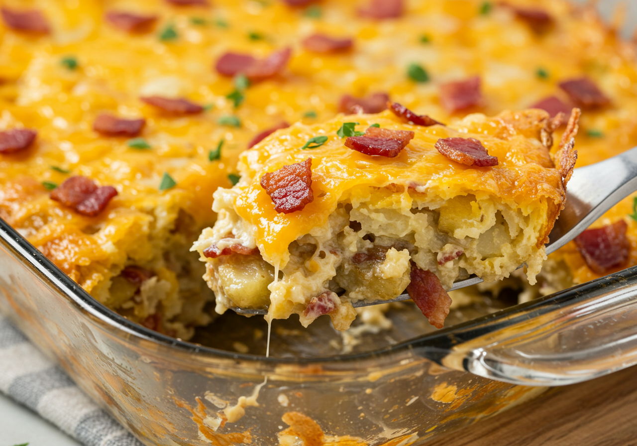Cracked Out Hash Brown Casserole