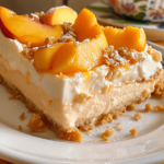Peach Cream Cheesecake