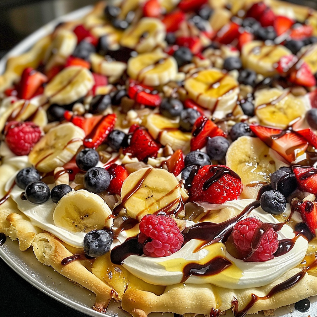 Banana Split Fruit Pizza