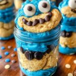 Cookie Monster Cake Jars