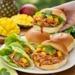 tropical BBQ pulled chicken