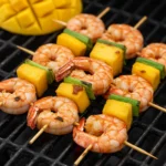 Grilled Shrimp & Mango Skewers