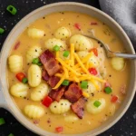 Bacon Cheddar Gnocchi Soup